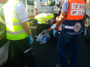 بالصور: مصرع رجل تحت عجلات شاحنة في شارع رقم 40 في مدينة اللد